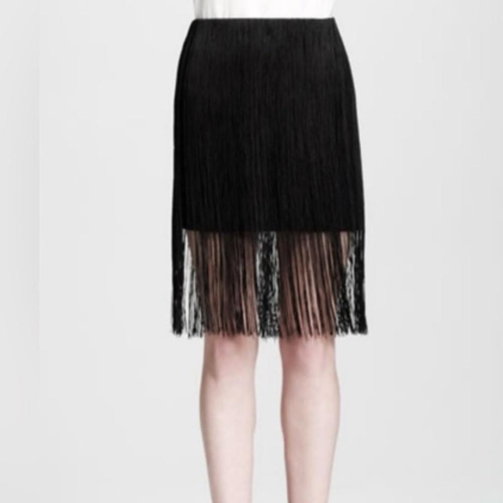 Rag & Bone Fringe Overlay Skirt Size 4